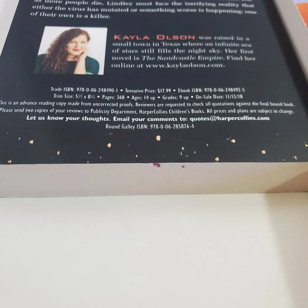 Advanced Readers Copy Uncorrected Proof Lot Ages 14 Plus 8 Books Mixed Authors - Picture 6 of 12